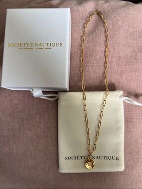 Society Nautique Compass Necklace